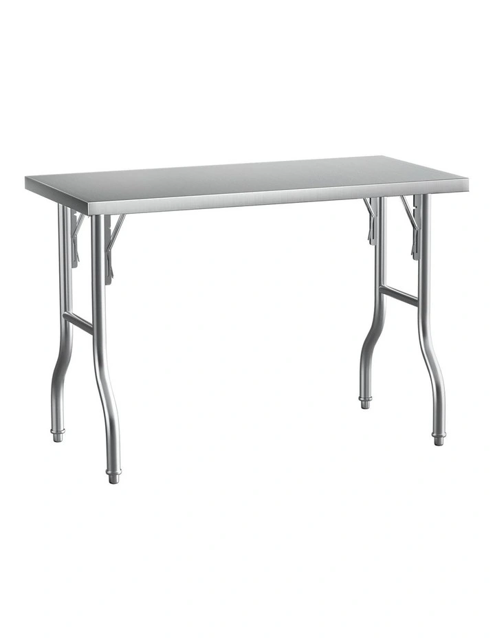 Cefito Stainless Steel Kitchen Benches Work Bench Food Foldable 430 image 1