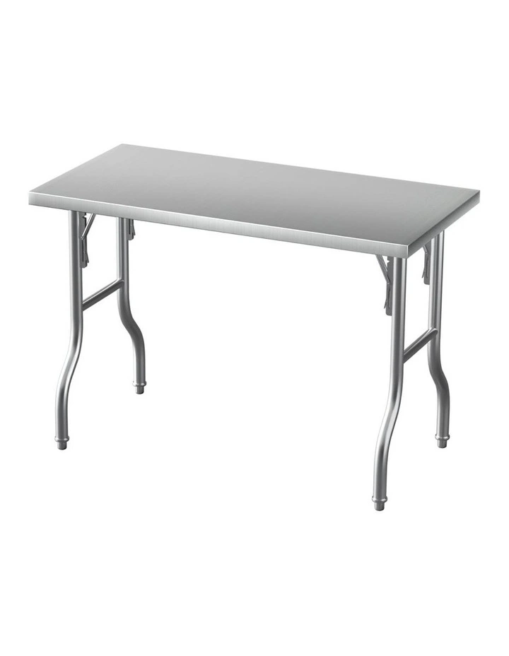 Cefito Stainless Steel Kitchen Benches Work Bench Food Foldable 430 image 2