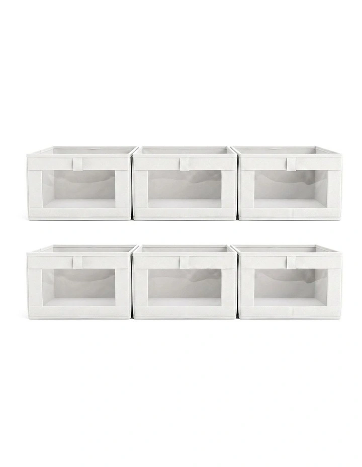 Artiss 6 Pack Linen Closet Organizers and Storage Foldable Clothing Bins image 3