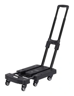 Giantz Folding Hand Truck Platform Trolley Foldable Dolly Cart 200kg Load Black