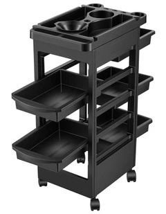 Embellir 6-Tier Salon Trolley Cart on Wheels Barber Mobile Hairdressing Cart