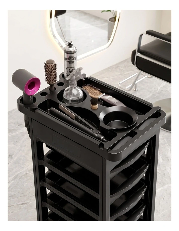 Embellir 6-Tier Salon Trolley Cart on Wheels Barber Mobile Hairdressing Cart image 4