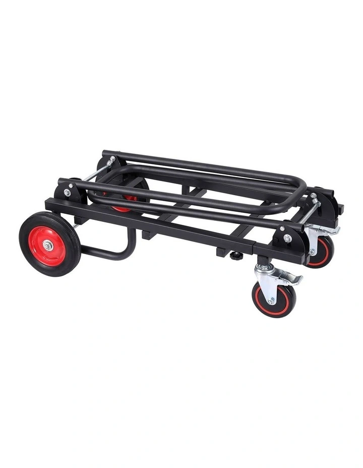 Giantz Foldable Hand Trolley Collapsible Transport Cart 180kg Load Black image 3