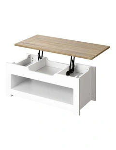 Oikiture Coffee Table Lift Up Top Modern Tables Hidden Storage Shelf Display