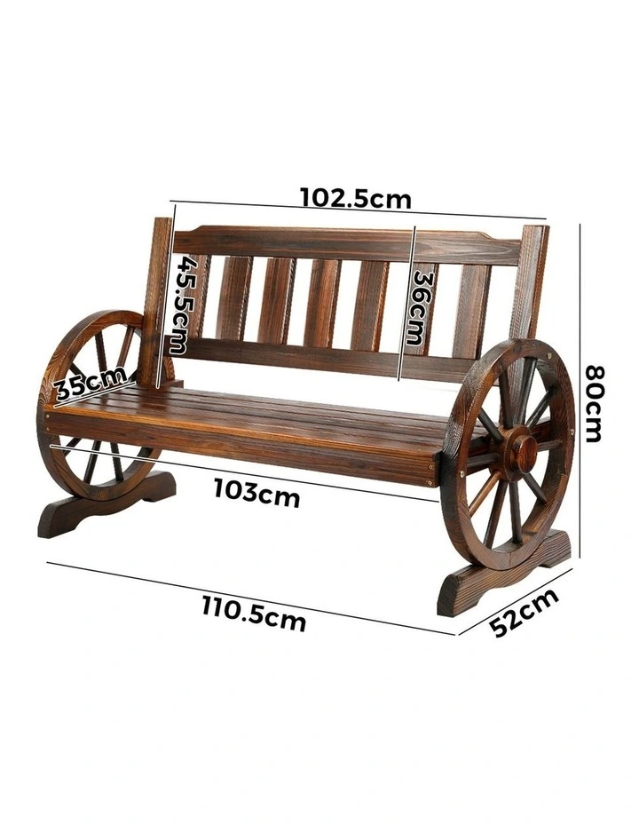 Livsip Outdoor Garden Bench Wagon Chairs image 3
