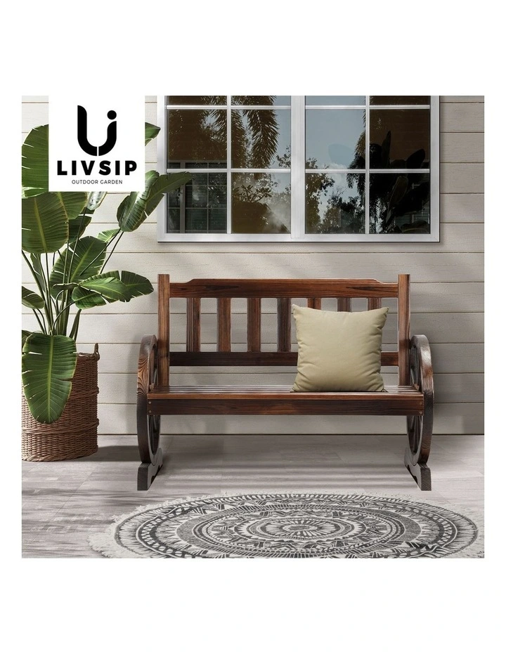 Livsip Outdoor Garden Bench Wagon Chairs image 7