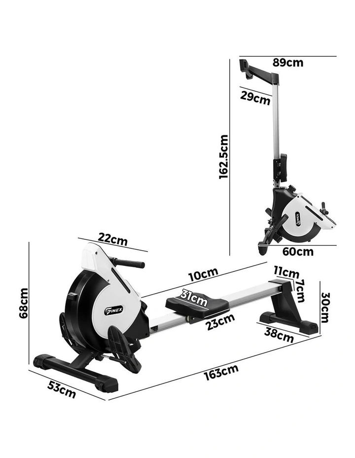 Finex 16-level Resistance Rowing Machine image 3