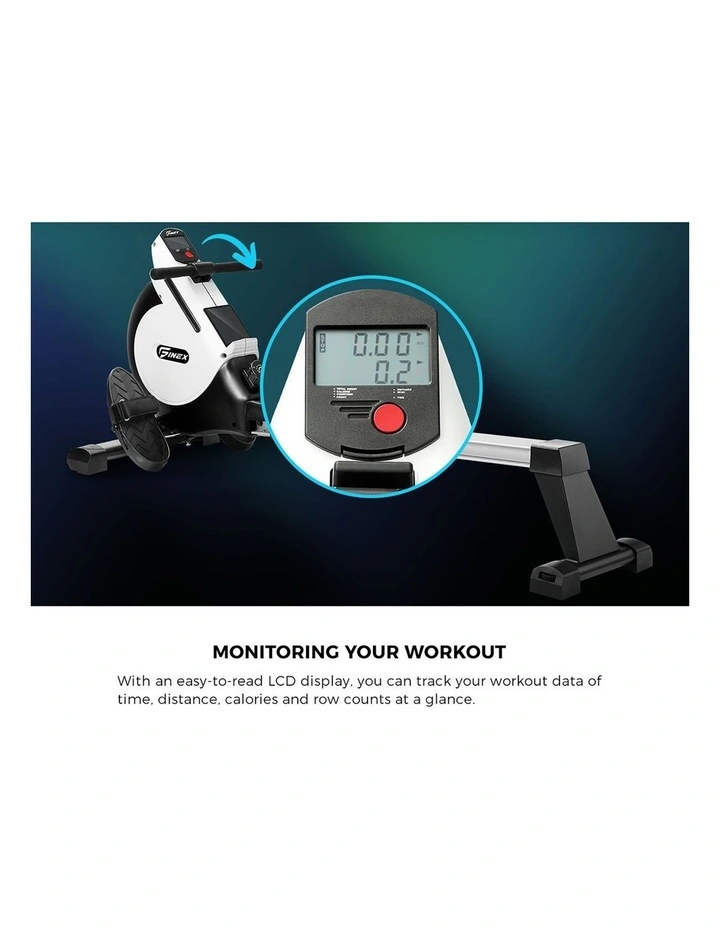 Finex 16-level Resistance Rowing Machine image 7