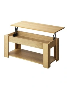 Oikiture Coffee Table Lift Up Top Modern Tables Hidden Book Storage Natural