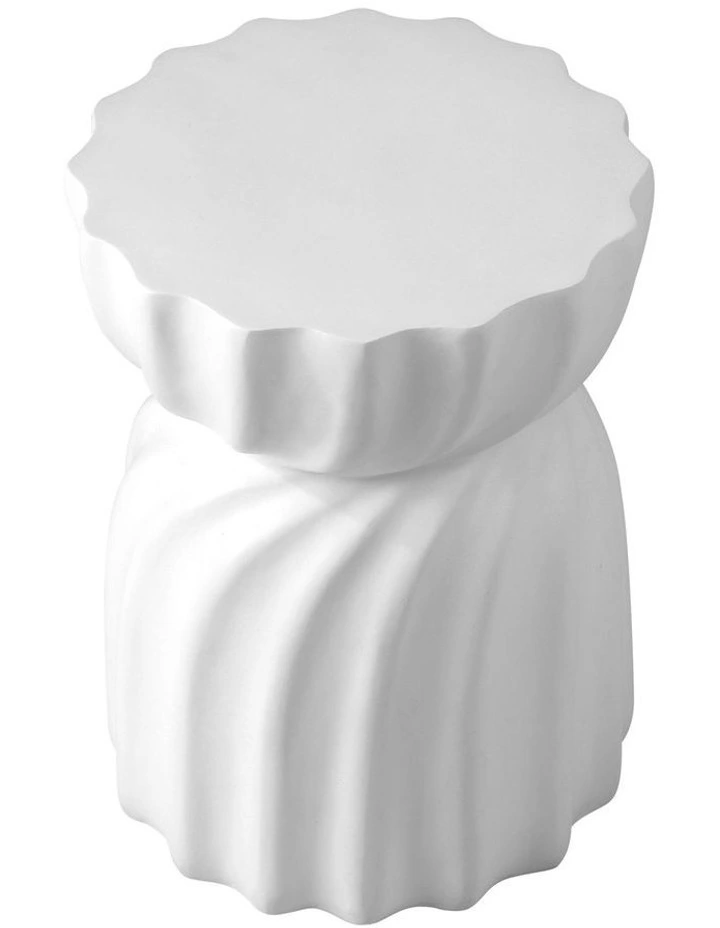Oikiture Coffee Side Table Bedside End Stool Stand Magnesium Cement image 2