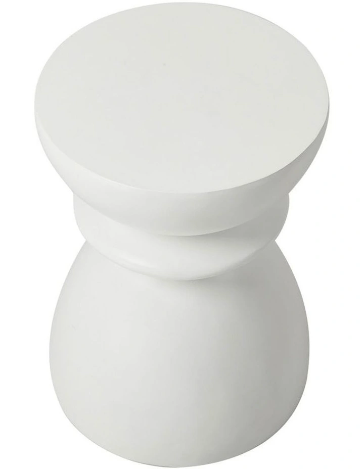 Oikiture Side Table Round Coffee End Stool Bedside Stand Stone Patio Garden image 2