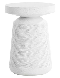 Oikiture Side Table Coffee Bedside Tables End Stool Stand Nightstand White