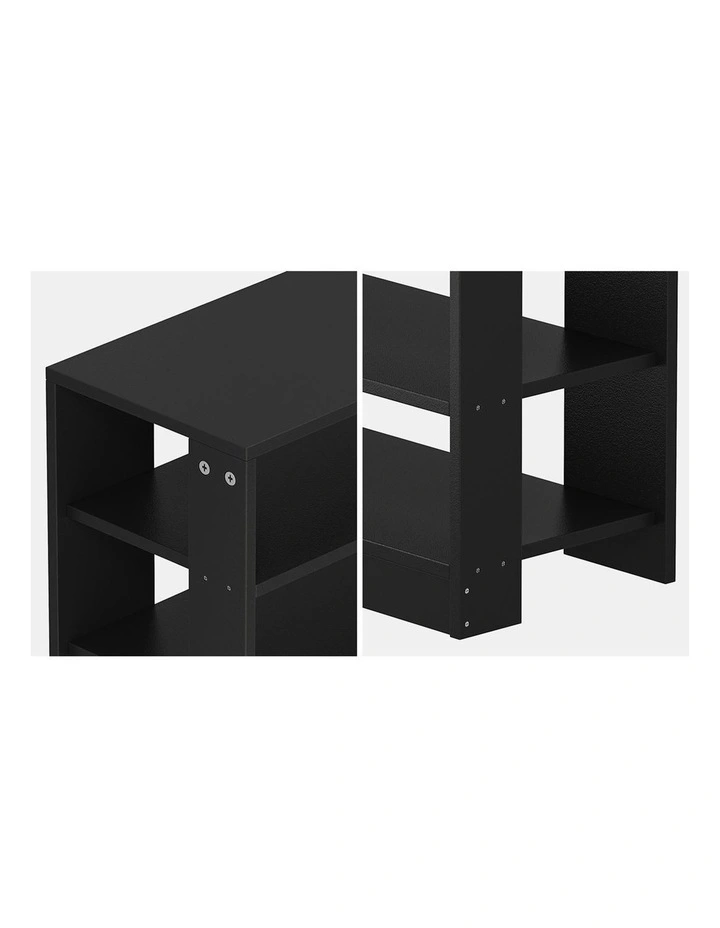 Oikiture Shoe Rack 9 Tiers Shelf Storage Cabinet Organiser 54 Pairs Black image 6