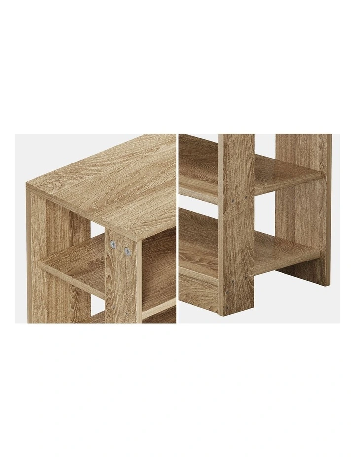 Oikiture Shoe Rack 9 Tiers Shelf Storage Cabinet Organiser 54 Pairs Natural image 6