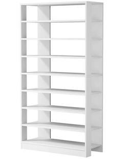 Oikiture Shoe Rack 9 Tiers Shelf Storage Cabinet Organiser 54 Pairs White