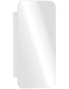 Welba Bathroom Mirror Cabinet Organiser 3-Tier Adjustable Shelves Makeup White
