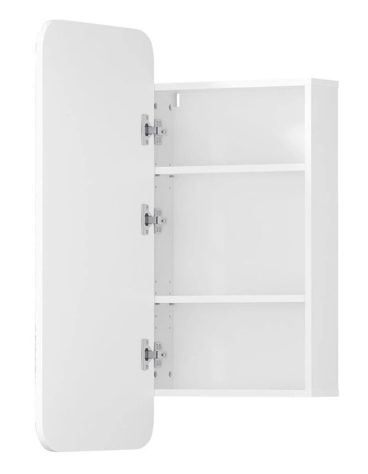 Welba Bathroom Mirror Cabinet Organiser 3-Tier Adjustable Shelves Makeup White image 2