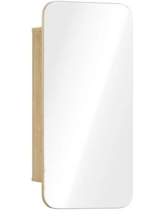 Welba Bathroom Mirror Cabinet Organiser 3-Tier Adjustable Shelves Makeup Natural