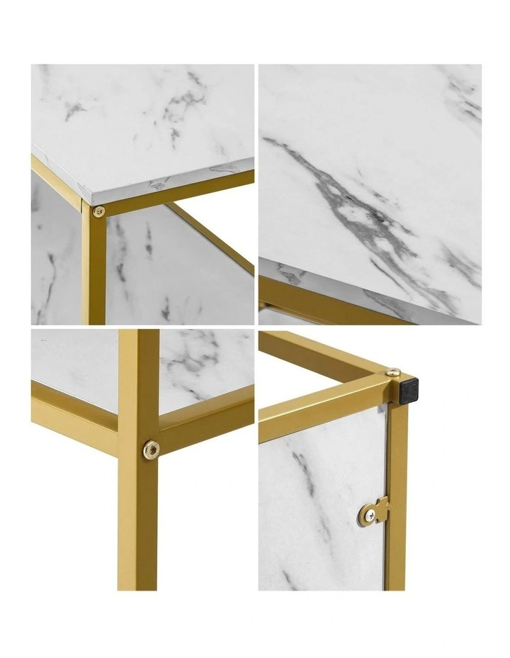 Oikiture Hall Console Table Metal Hallway Desk Entry Display Furniture image 6