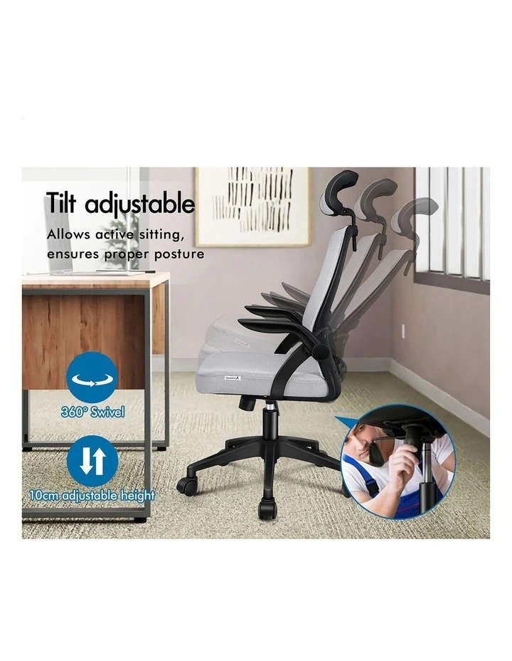 Mesh Office Chair Executive Seat Tilt Fabric Gaming Racing Computer image 6