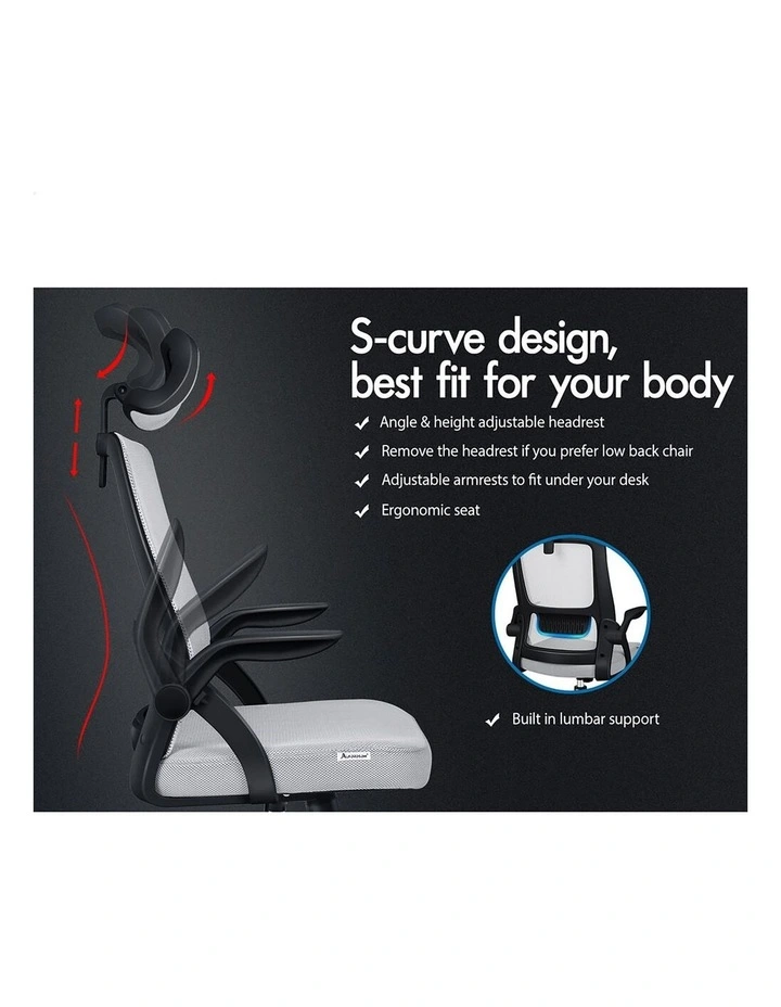 Mesh Office Chair Executive Seat Tilt Fabric Gaming Racing Computer image 7