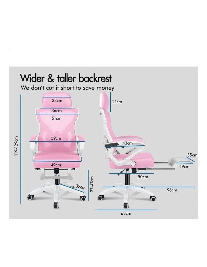 Office Desk Chair Mesh Executive Computer Fabric Seat Recliner Work image 3