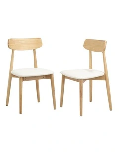 Oikiture 4x Dining Chairs Kitchen Chair PU Leather Solid Wood Cafe Lounge Beige