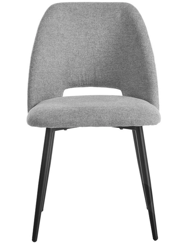 Oikiture 4x Dining Chair Accent Chairs Linen Fabric Grey image 2