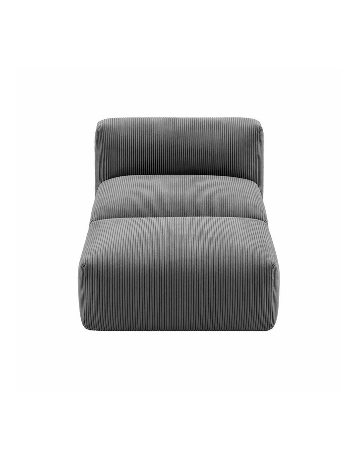 Artiss Foldable Bean Bag Sofa Bed Cloud Couch Boneless Floor Lounger Chair Grey image 2