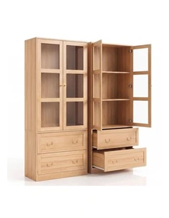 Artiss Buffet Sideboard Cabinets X2 180cm Hutch Storage Kitchen Drawer Door Wood