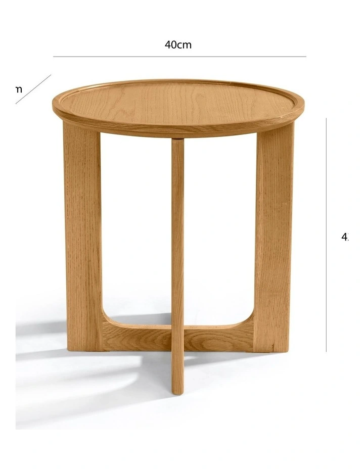 Sverre Oak Side Table 40 cm image 6