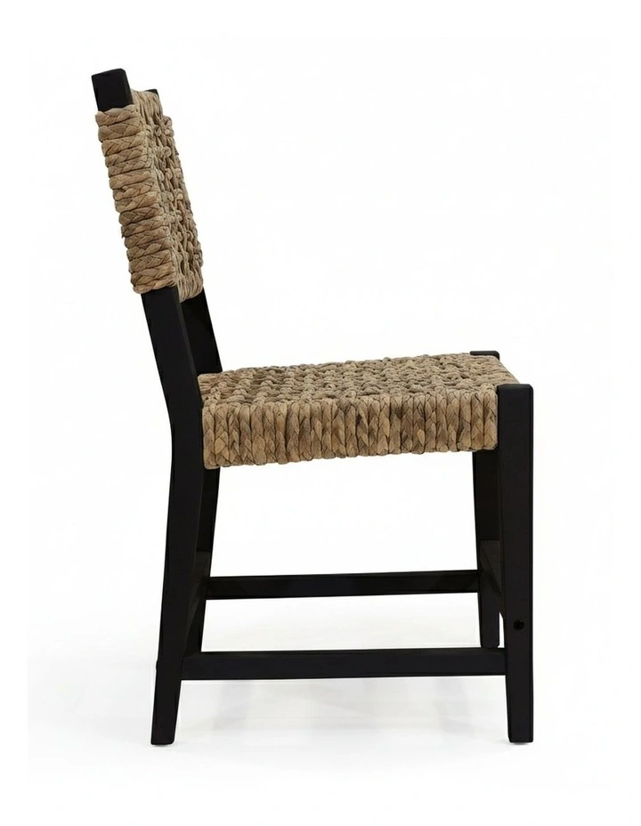 Oliver Coastal Dining Chair Black image 3