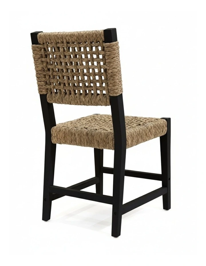 Oliver Coastal Dining Chair Black image 4