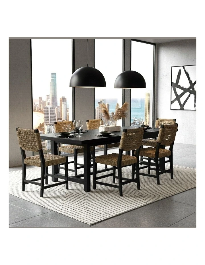 Oliver Coastal Dining Chair Black image 5