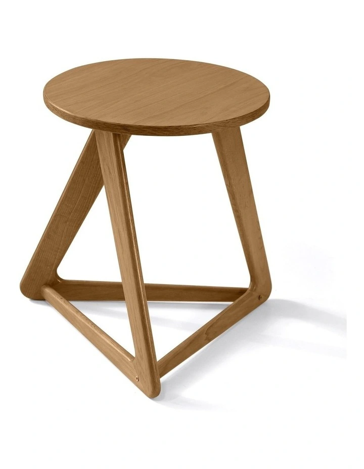 Andreas Oak Designer Sofa Side Table 42cm image 3