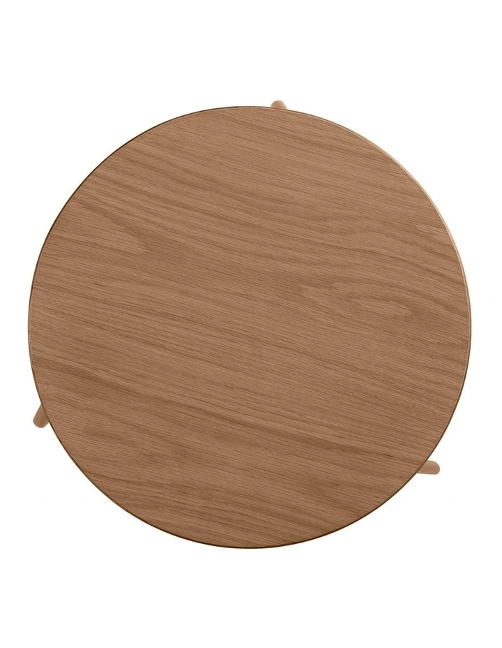 Andreas Oak Designer Sofa Side Table 42cm image 7
