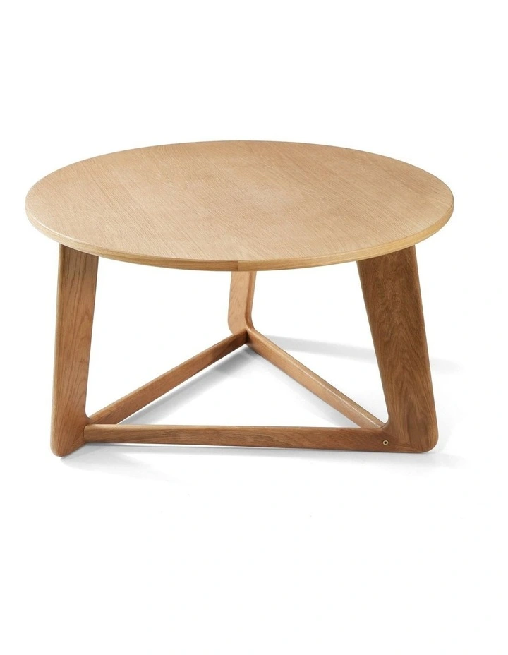 Andreas Oak Triangle Leg Coffee Table 80cm image 3