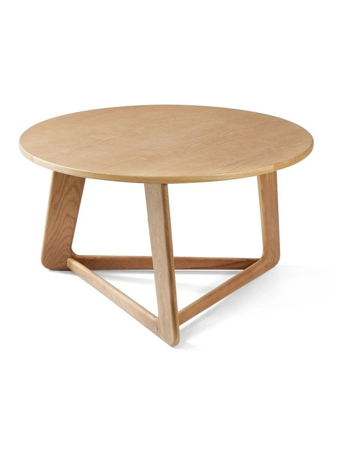 Andreas Oak Triangle Leg Coffee Table 80cm image 5