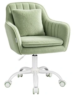 Sherpa Fleece Office Chair Orla Green