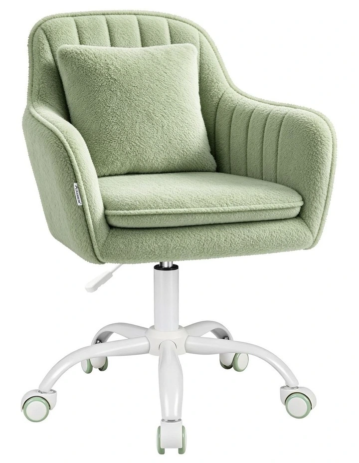 Sherpa Fleece Office Chair Orla Green image 1