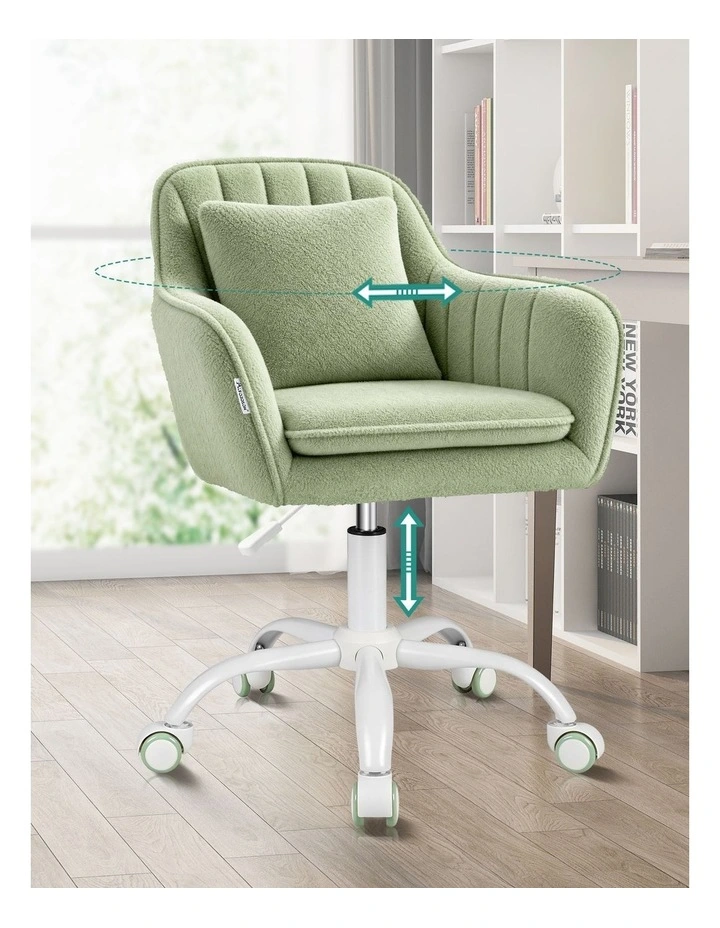 Sherpa Fleece Office Chair Orla Green image 5