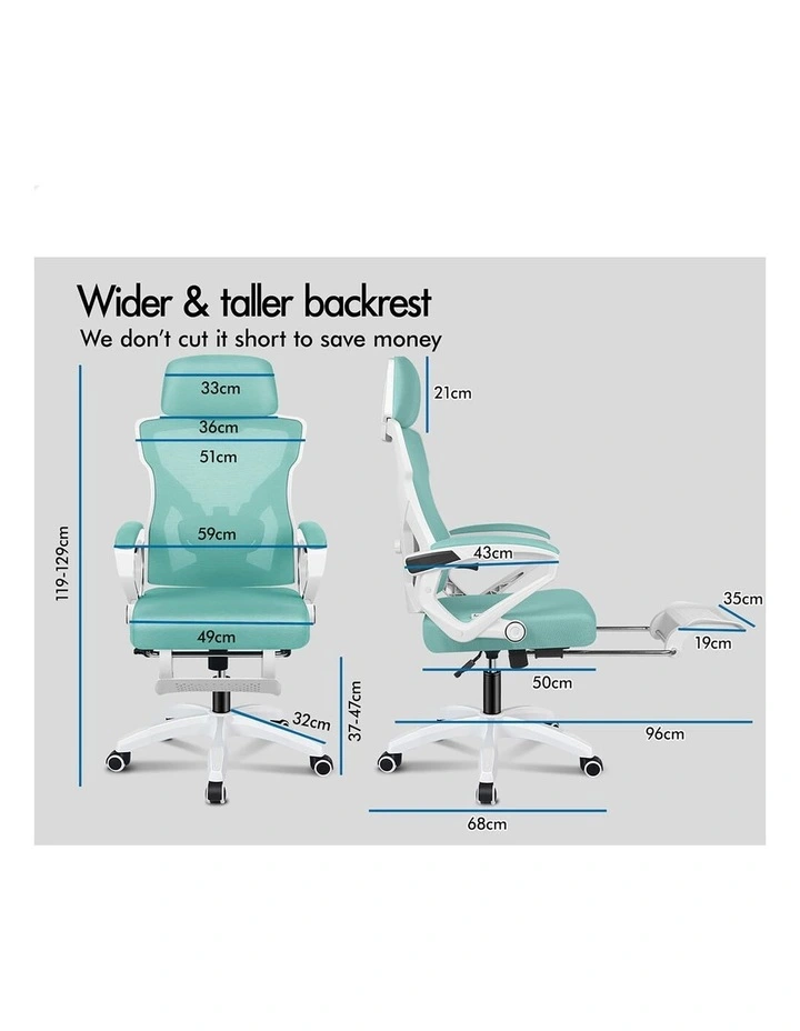 Office Desk Chair Mesh Executive Computer Fabric Seat Recliner Work image 3