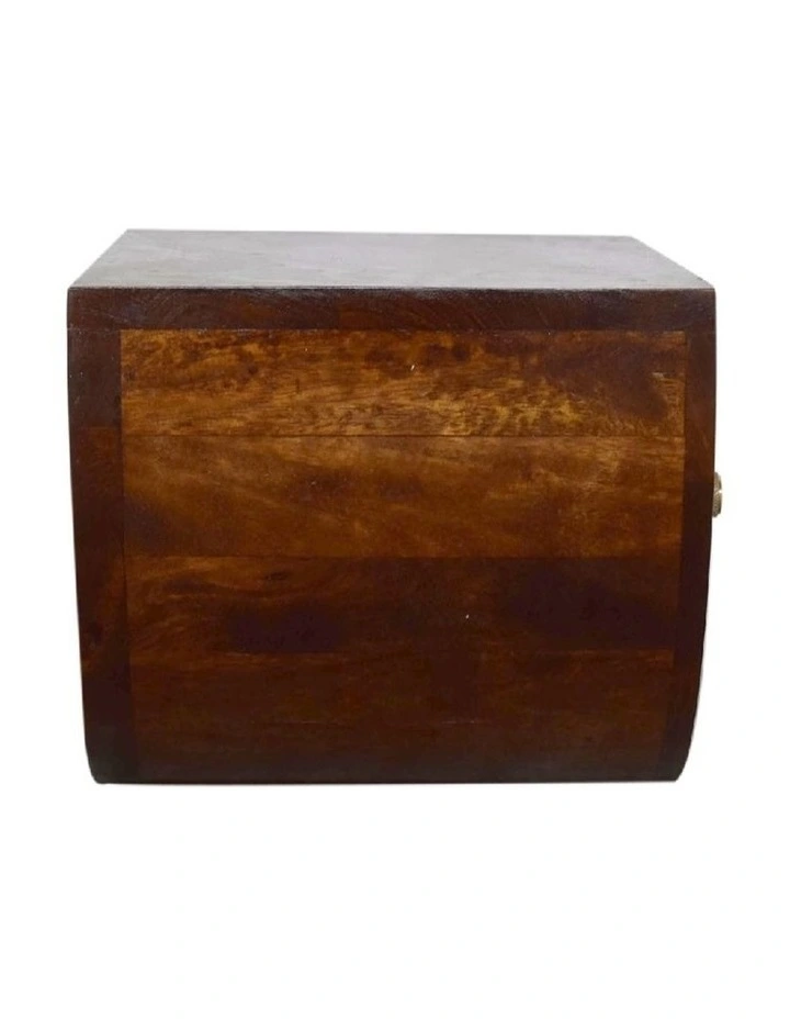 Artisan Furniture Solid Wood Chestnut Crescent Floating Bedside, 1 Drawer, Brown image 6