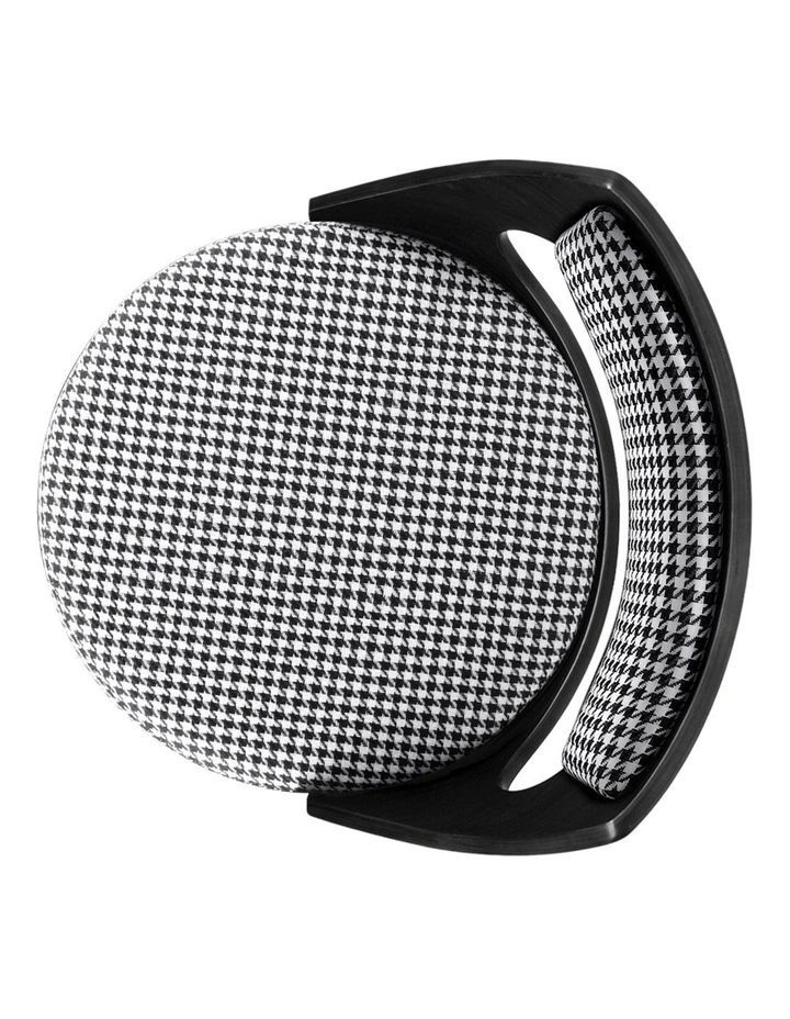 4x Swivel Bar Stools 65cm Houndstooth Kitchen Dining Chair image 7