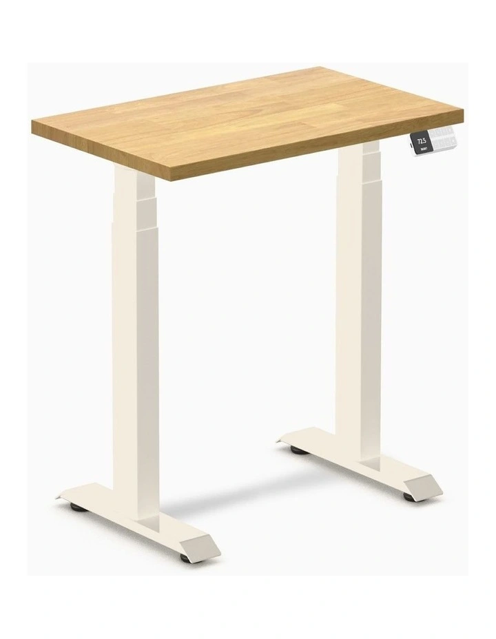 Desky Dual Mini Rubberwood Sit Stand Desk image 1