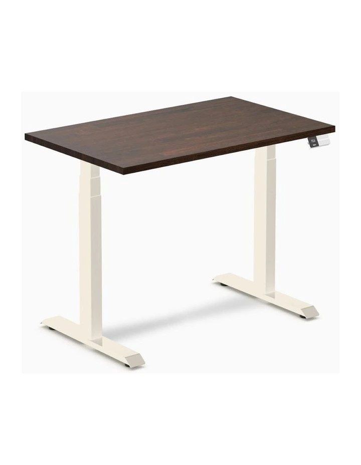 Desky Dual Rubberwood Sit Stand Desk image 1