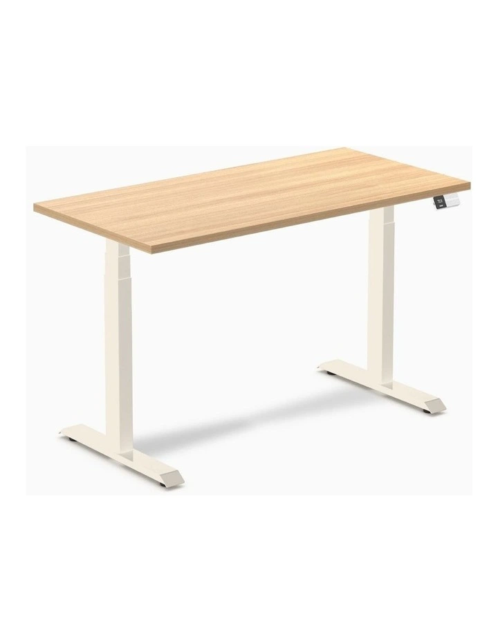 Desky Dual Melamine Sit Stand Desk image 1