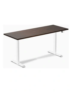 Desky Dual Rubberwood Sit Stand Desk