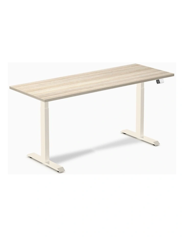 Desky Dual Melamine Sit Stand Desk image 1