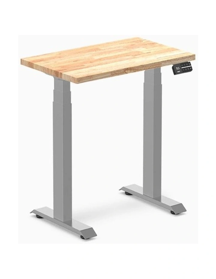 Desky Dual Mini Rubberwood Sit Stand Desk image 1